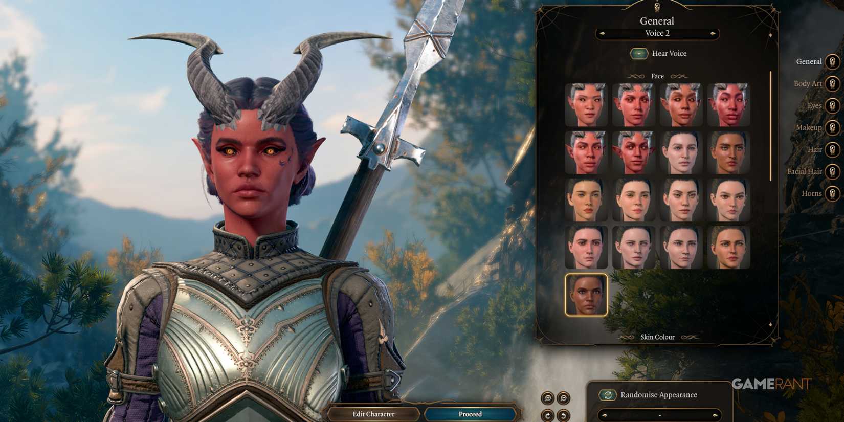 Custom faces added by the 'Faces of Faerûn' mod, enhancing character customization in Baldur's Gate 3