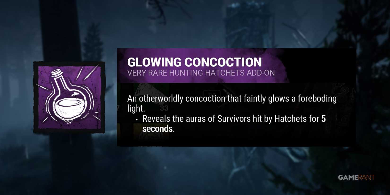 dead by daylight the huntress add-on glowing conoction