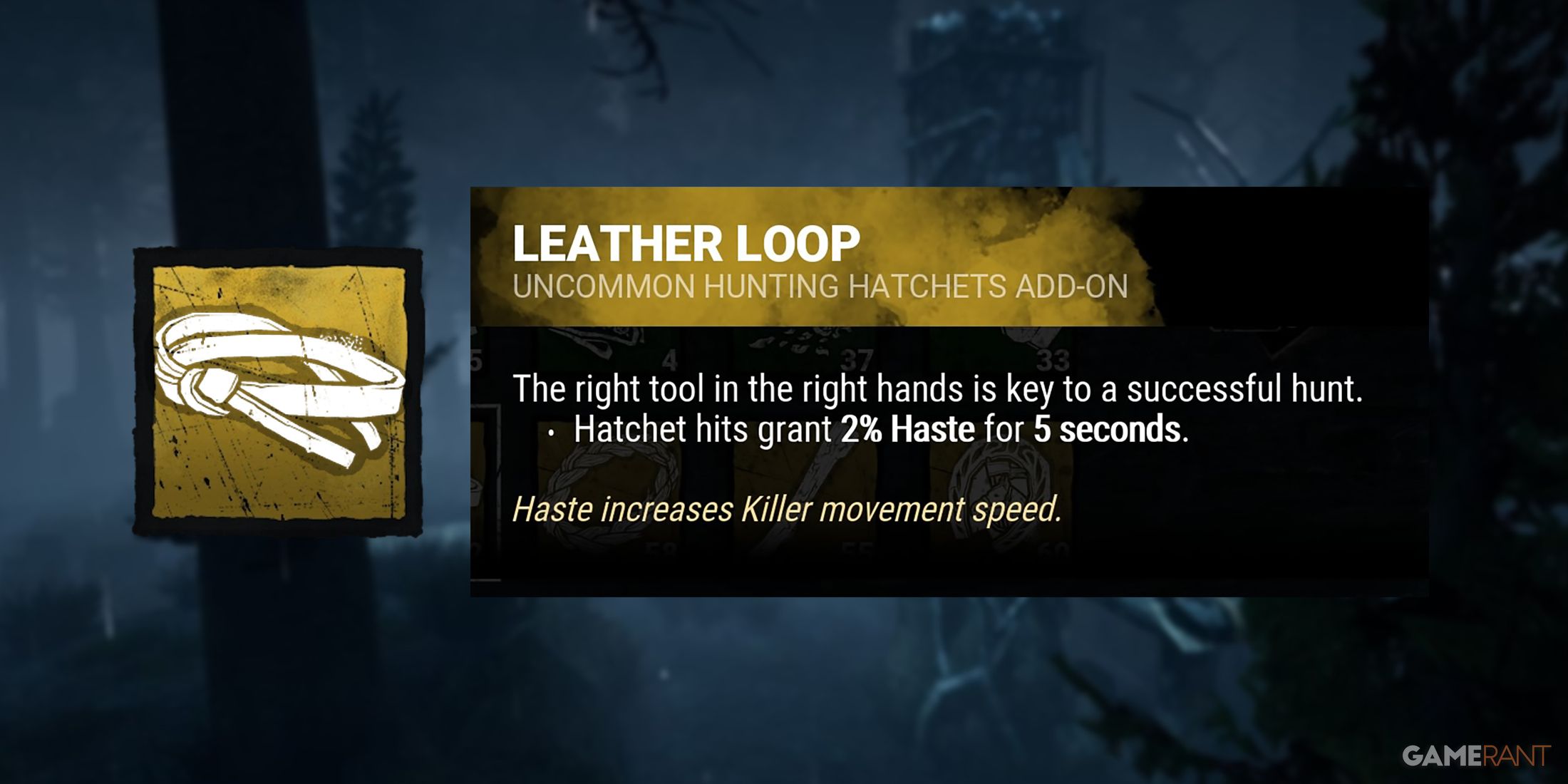 dead by daylight the huntress add-on leather loop