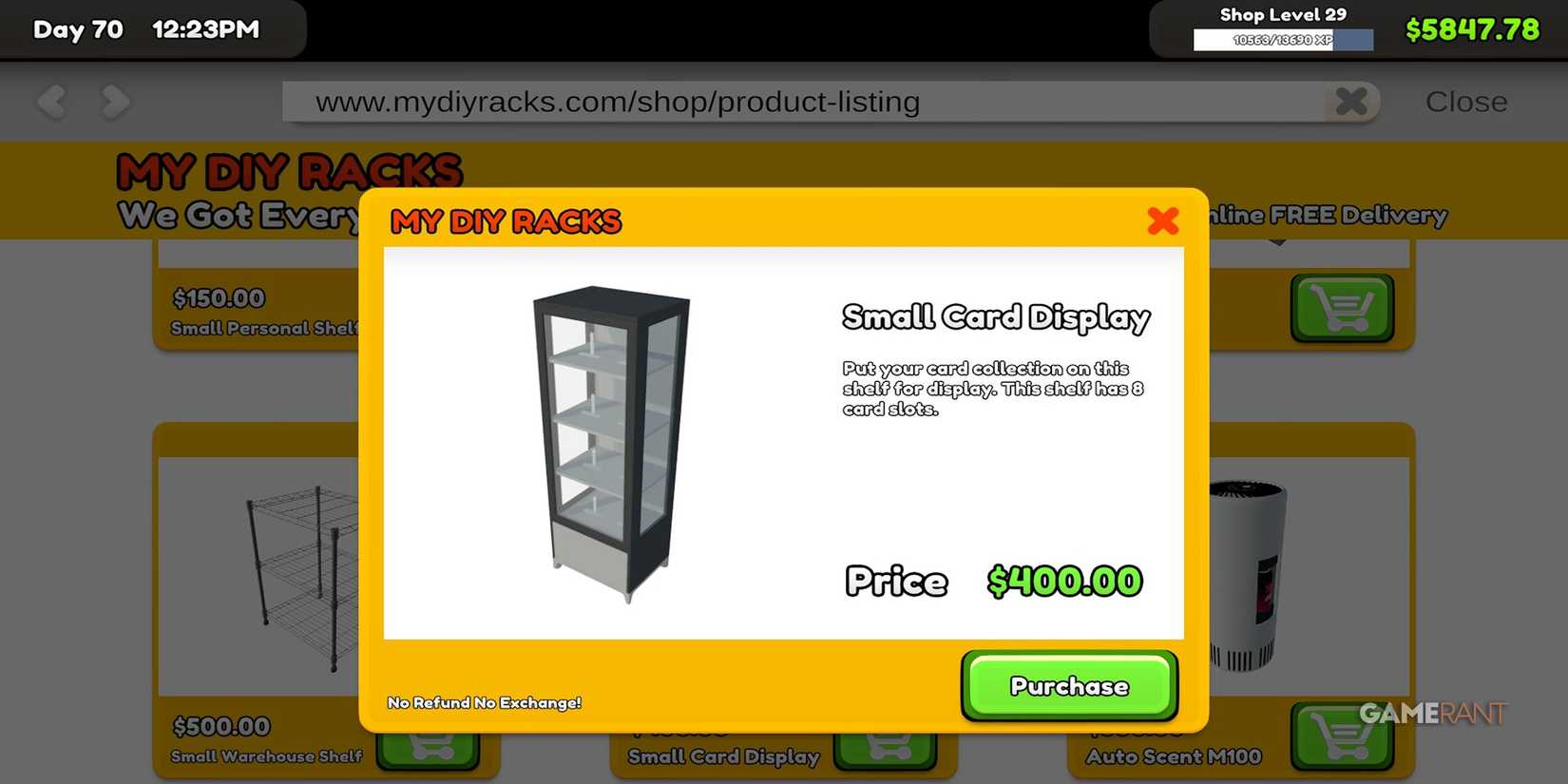 Display Rack In TCG Card Shop Simulator