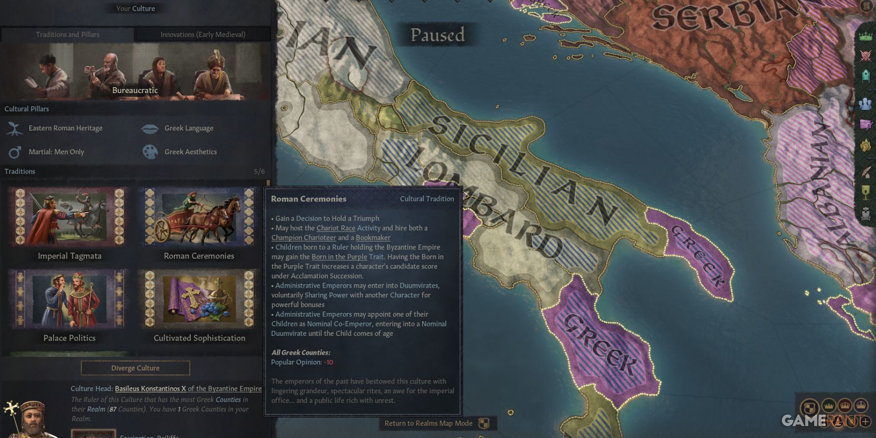 Crusader Kings 3 - Explore Greek traditions in Crusader Kings 3, expanding cultural depth and strategies