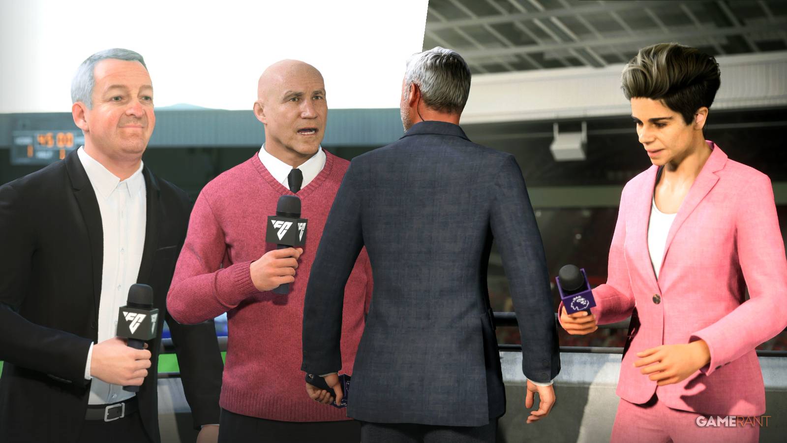 The four available commentators in EA FC 25