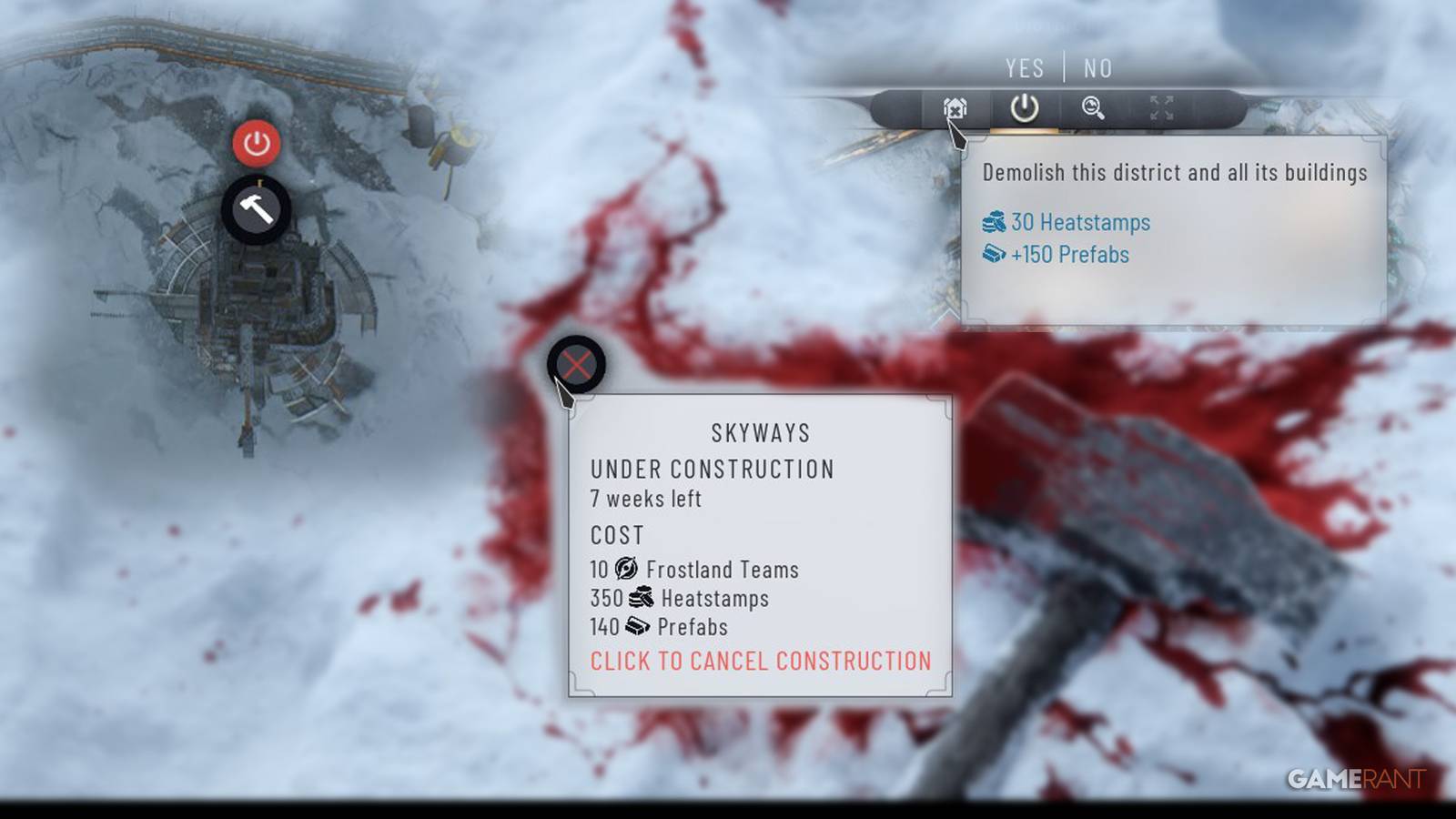 Featured Image, how to cancel construction and demolish buildings in frostpunk 2