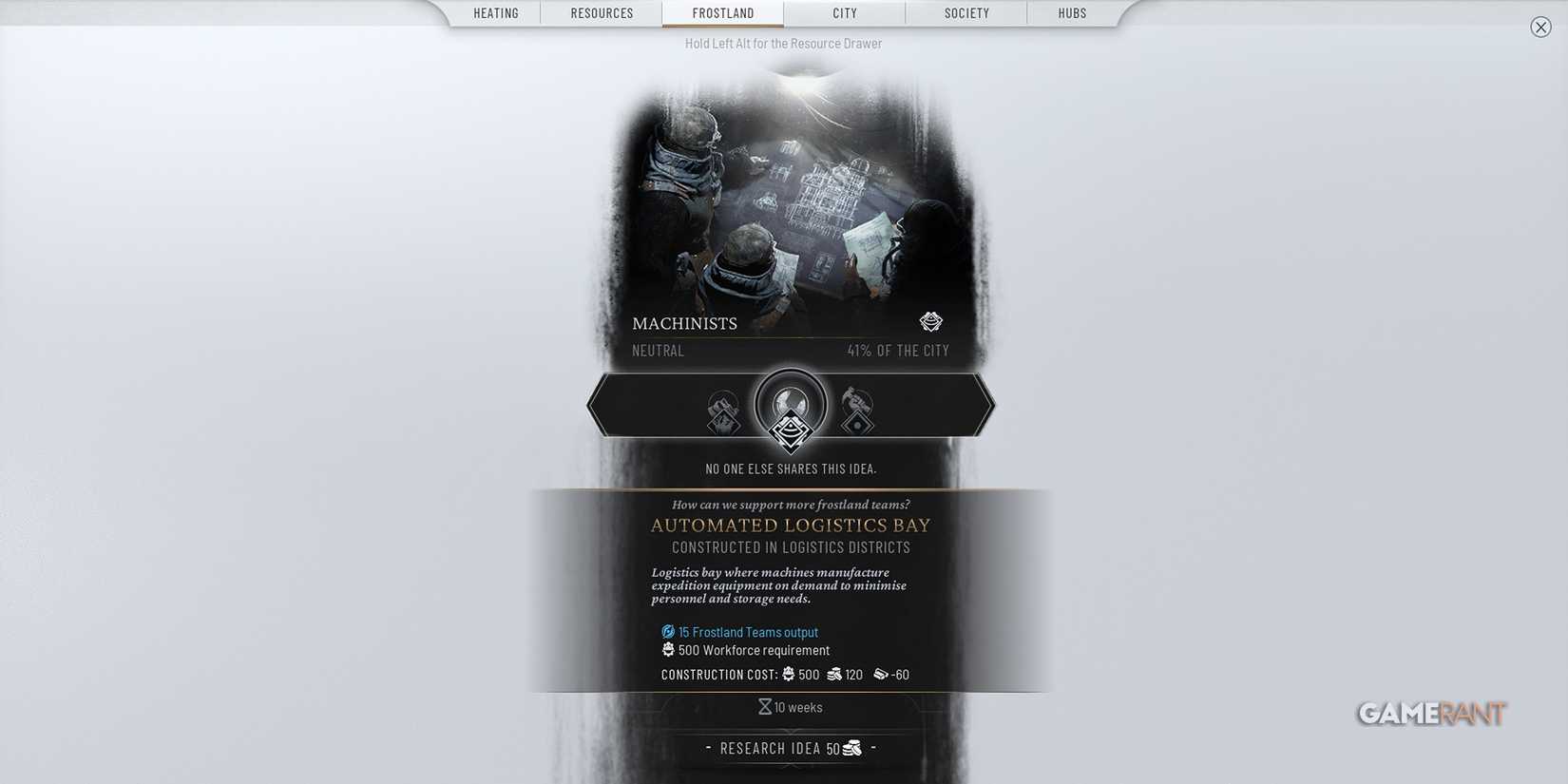 Frostpunk 2 - Automated Logistics Bay