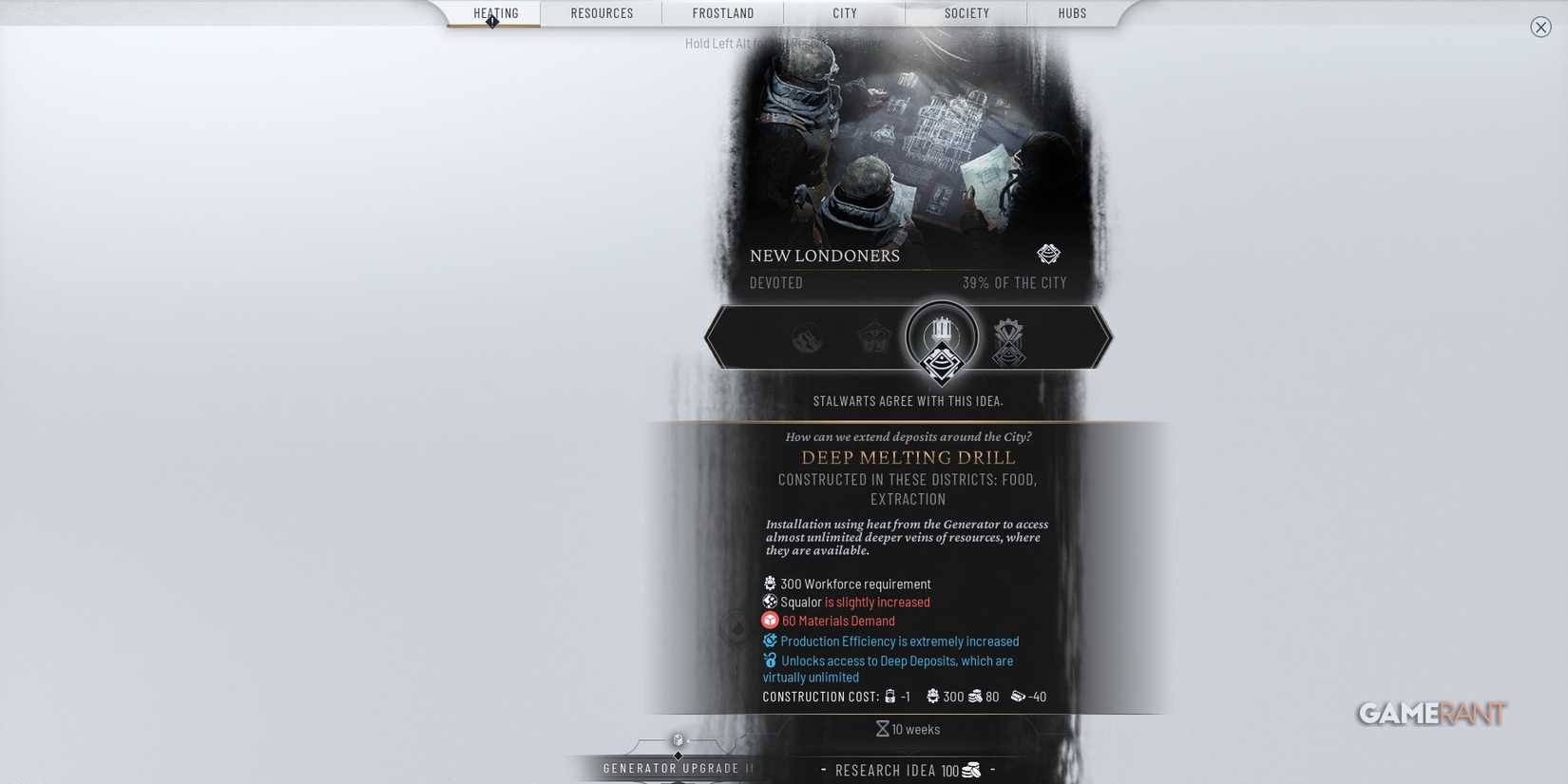 Frostpunk 2 - Deep Melting Drill