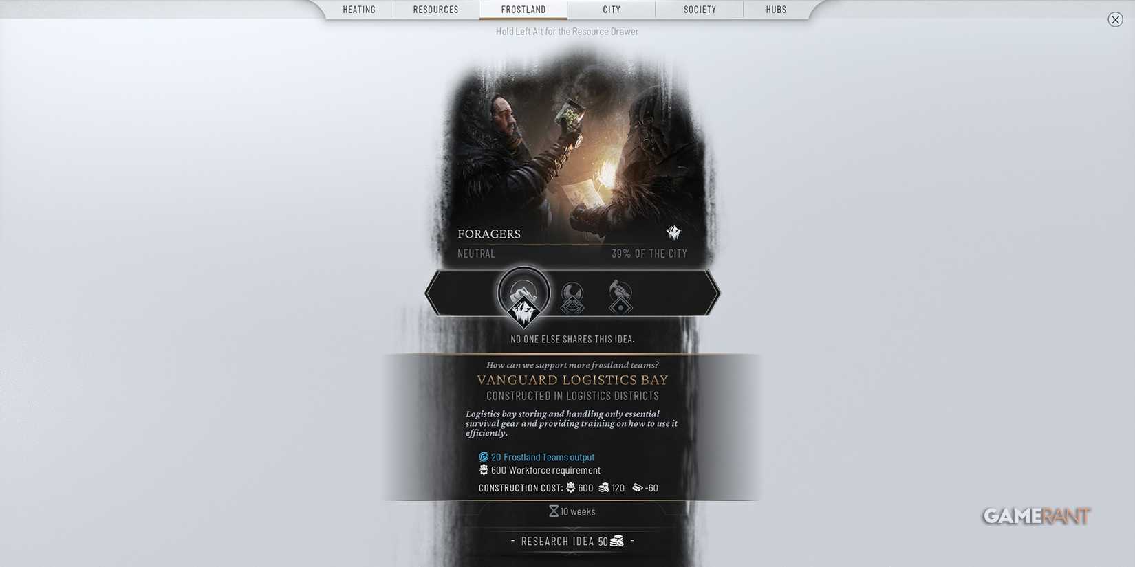 Frostpunk 2 - Vanguard Logistics Bay