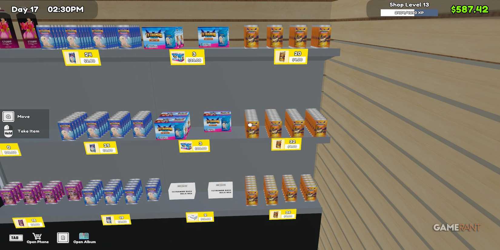 Fully Stocked Shelves