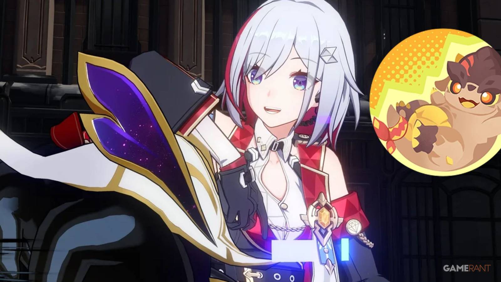 Topaz and Numby from Honkai: Star Rail contrasted with the tepetlisaurus Saurian from Genshin Impact's Natlan region