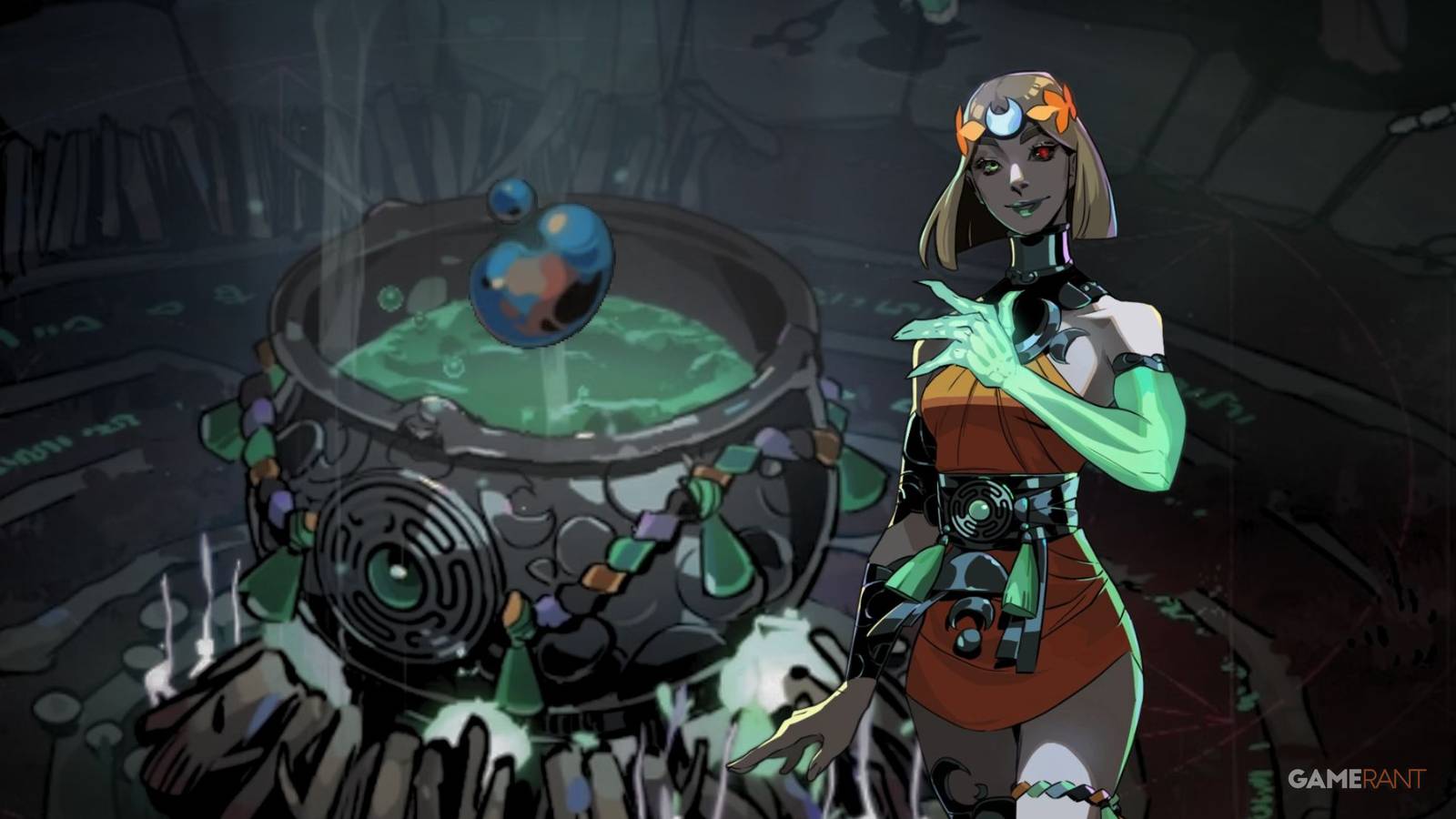 Hades 2 Melinoe and Cauldron