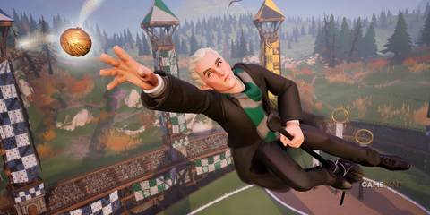 Harry Potter Quidditch Champions Seeker trying to catch a Snitch