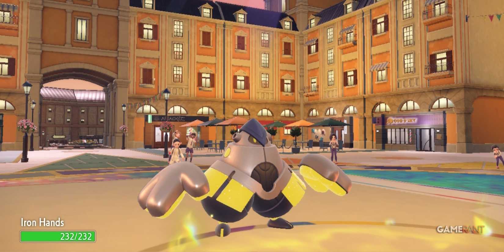 Iron Hands In Battle In Pokémon Violet