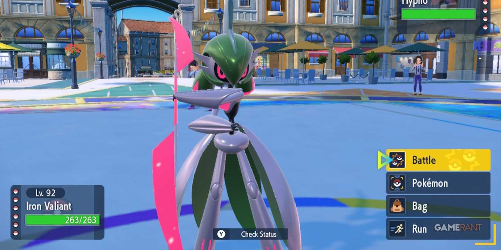 Iron Valiant In Battle In Pokémon Violet