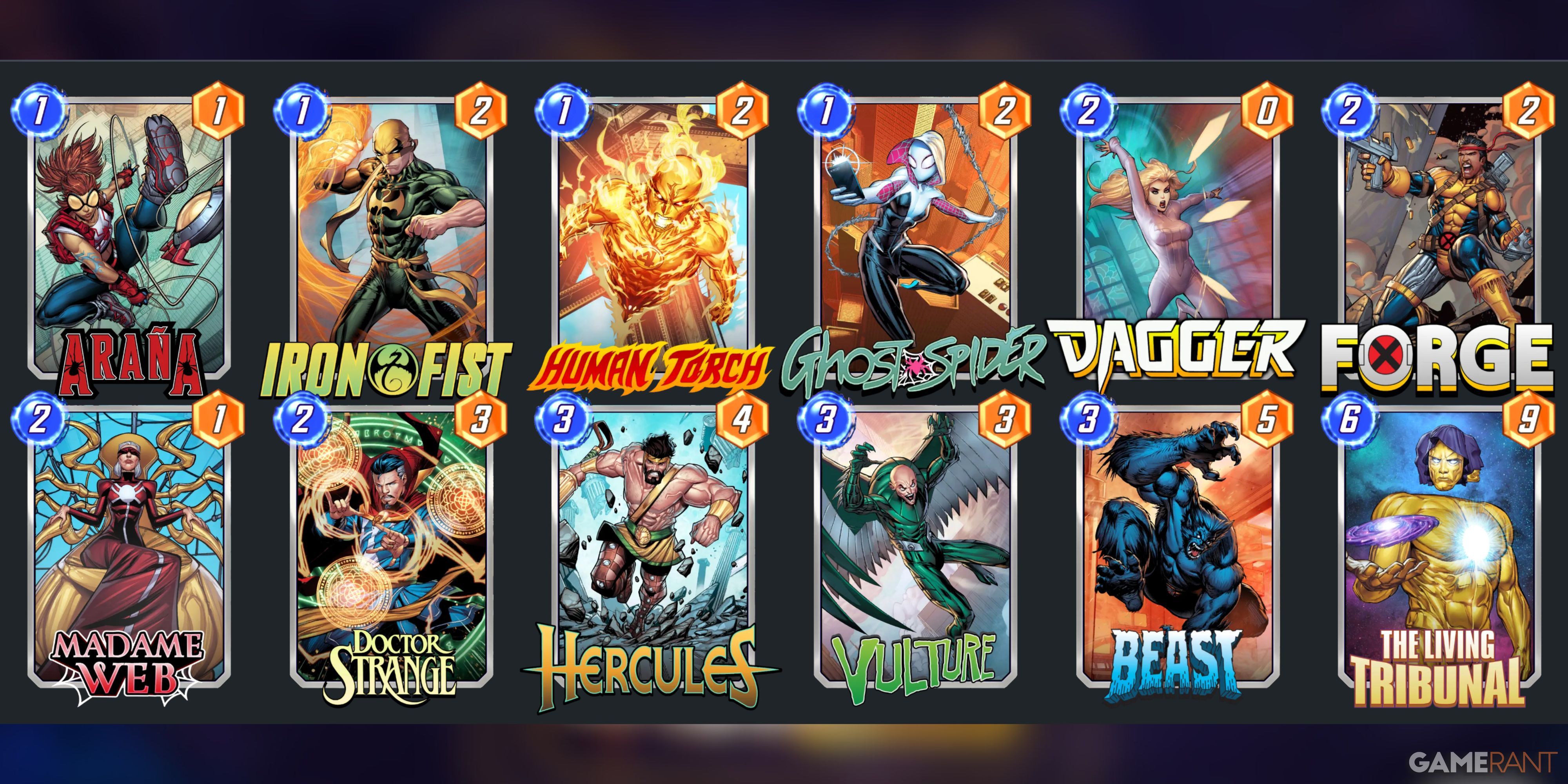 the best deck for arana in marvel snap.