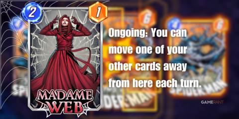 madame web card description in marvel snap.
