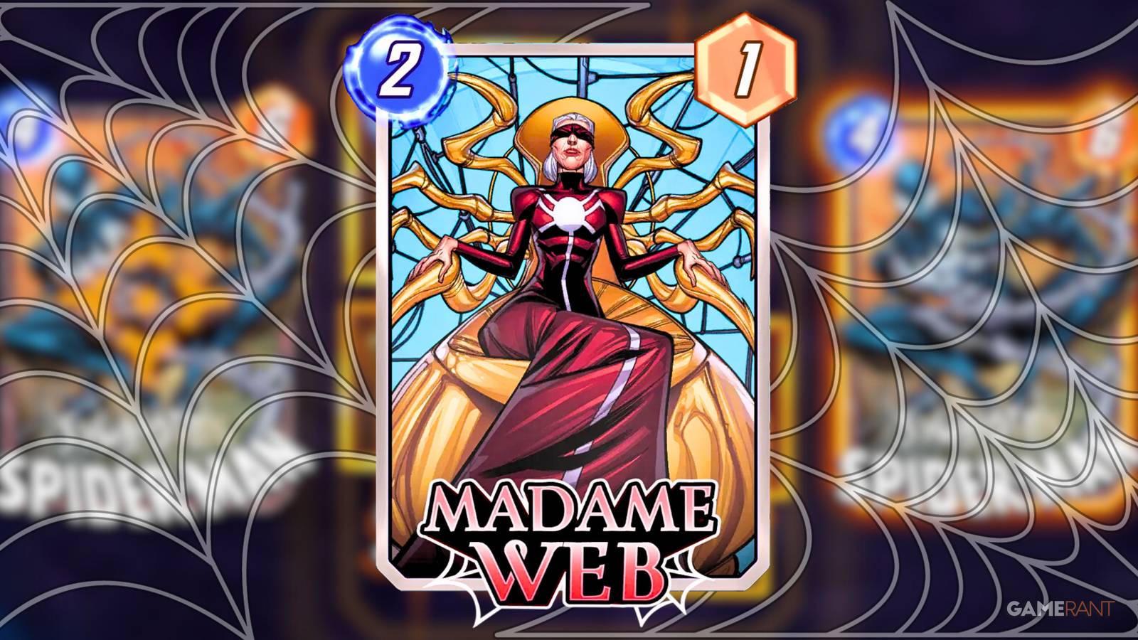 the madame web card in marvel snap.