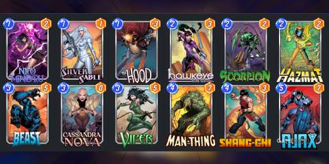 the best deck for silver sable in marvel snap.