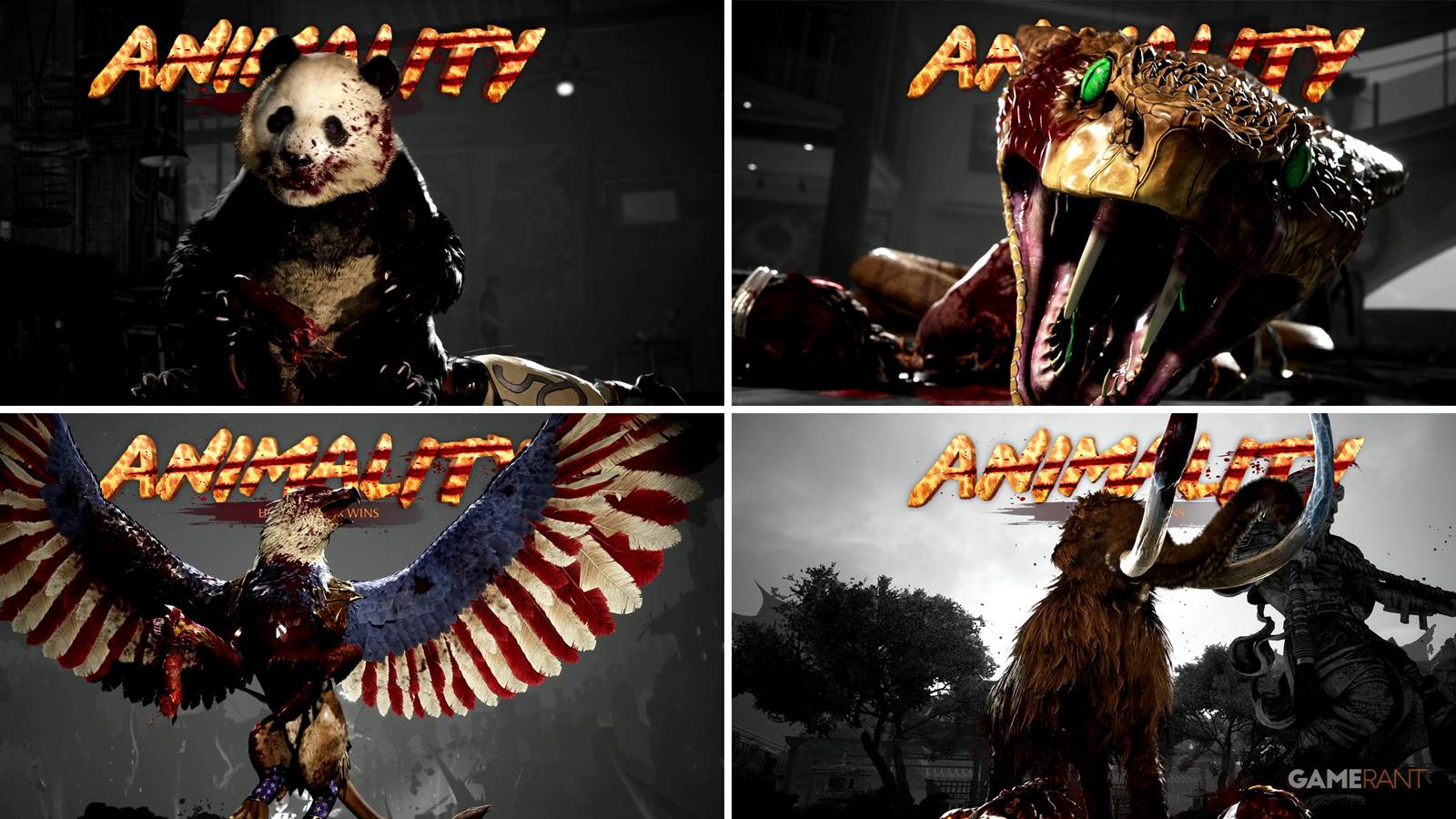 Some of the Animalities in Mortal Kombat 1