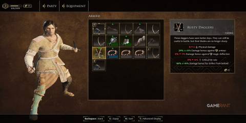 Player Wielding Knives