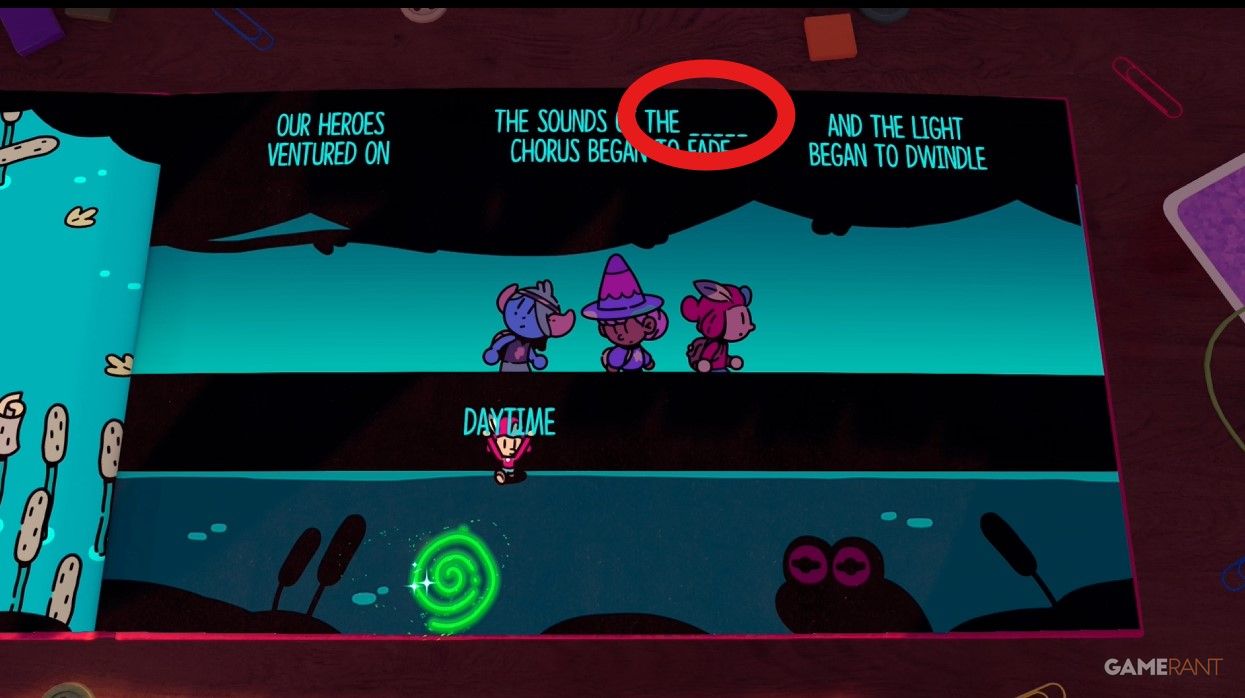 It Was Now Night in the Swamps - Plucky Squire Puzzle Guide