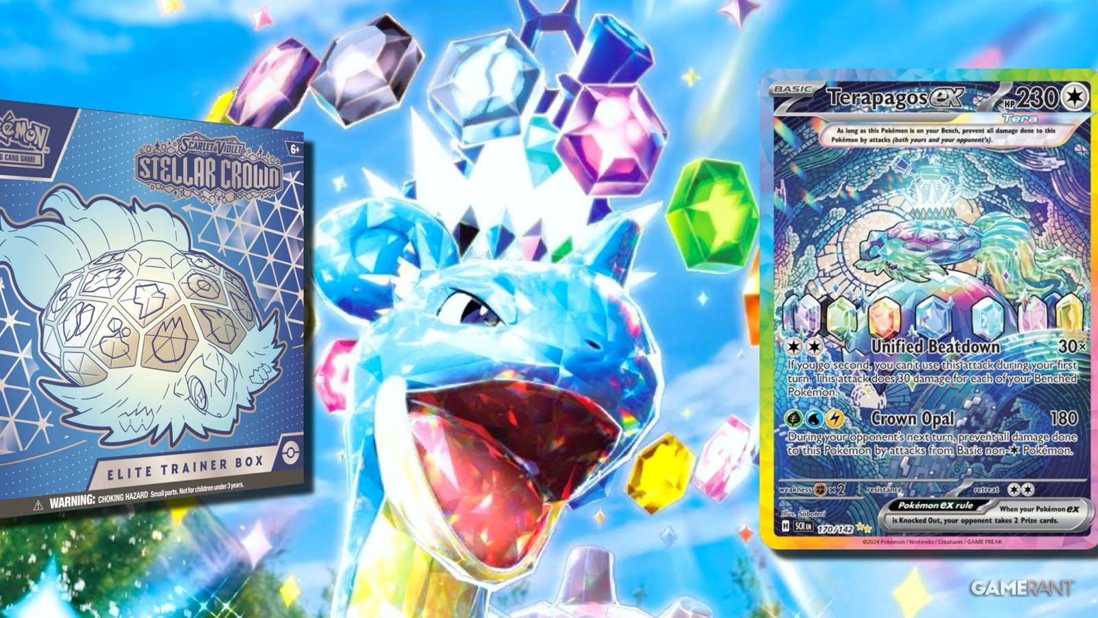 pokemon tcg stellar crown set stellar tera terapagos ex competitive new cards best pulls good explained