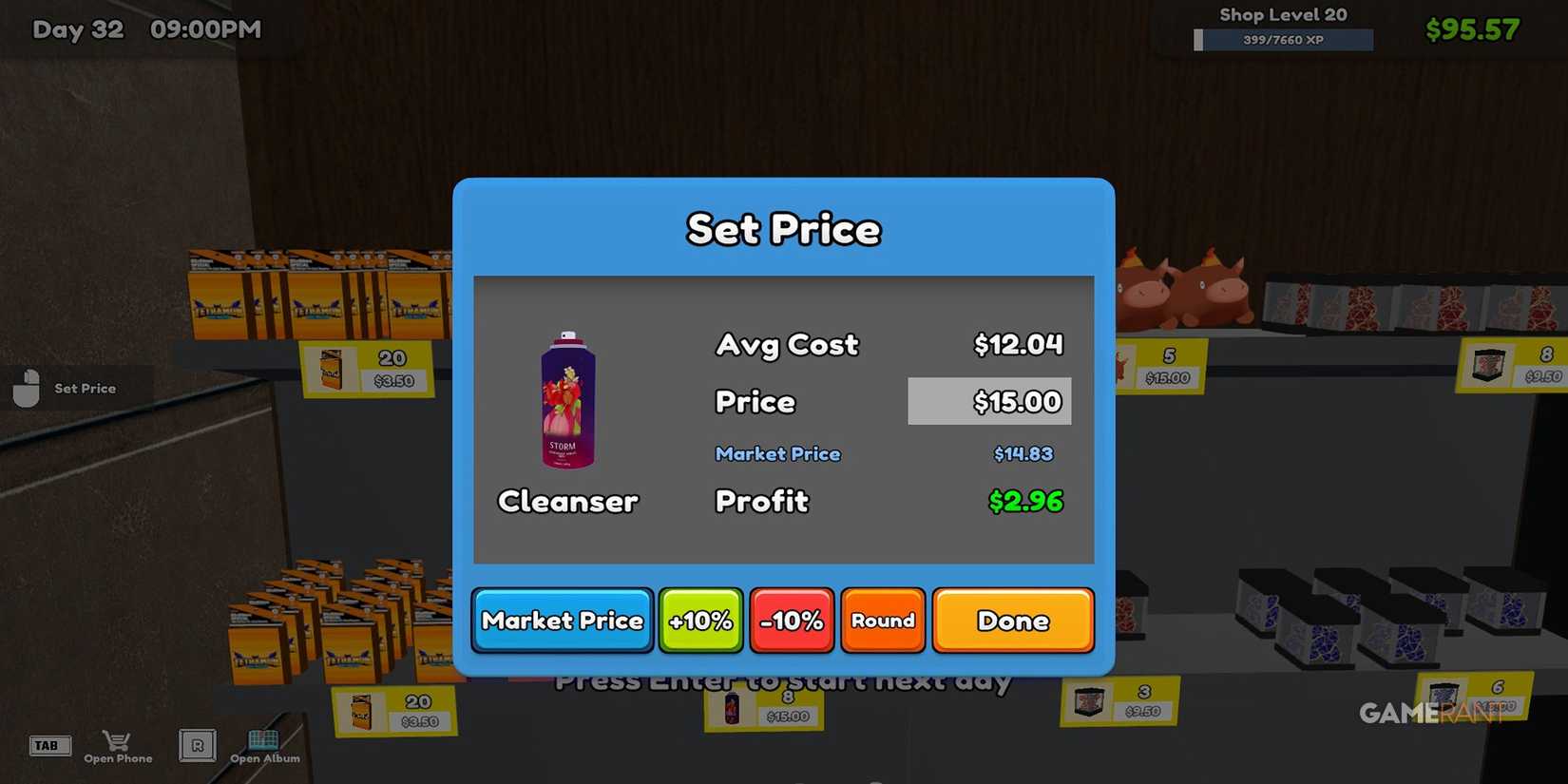 Pricing A Bottle of Cleanser