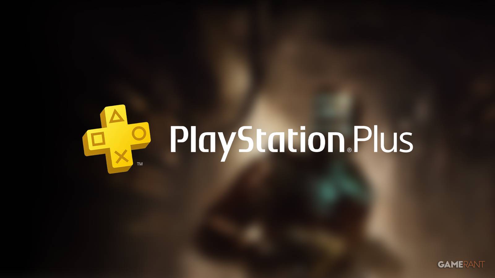 PS Plus logo over Dead Space