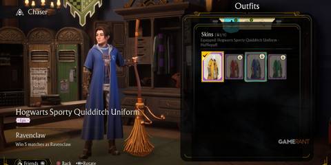 Ravenclaw sporty blue uniform, considered one of the best in Quidditch Champions