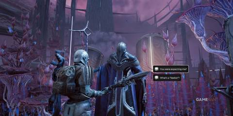 Remnant 2 The Dark Horizon DLC Speaking With The Gardener