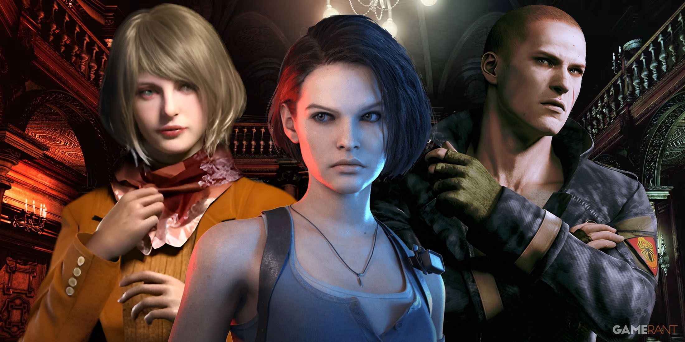 ashley, jill, and jake from resident evil games.