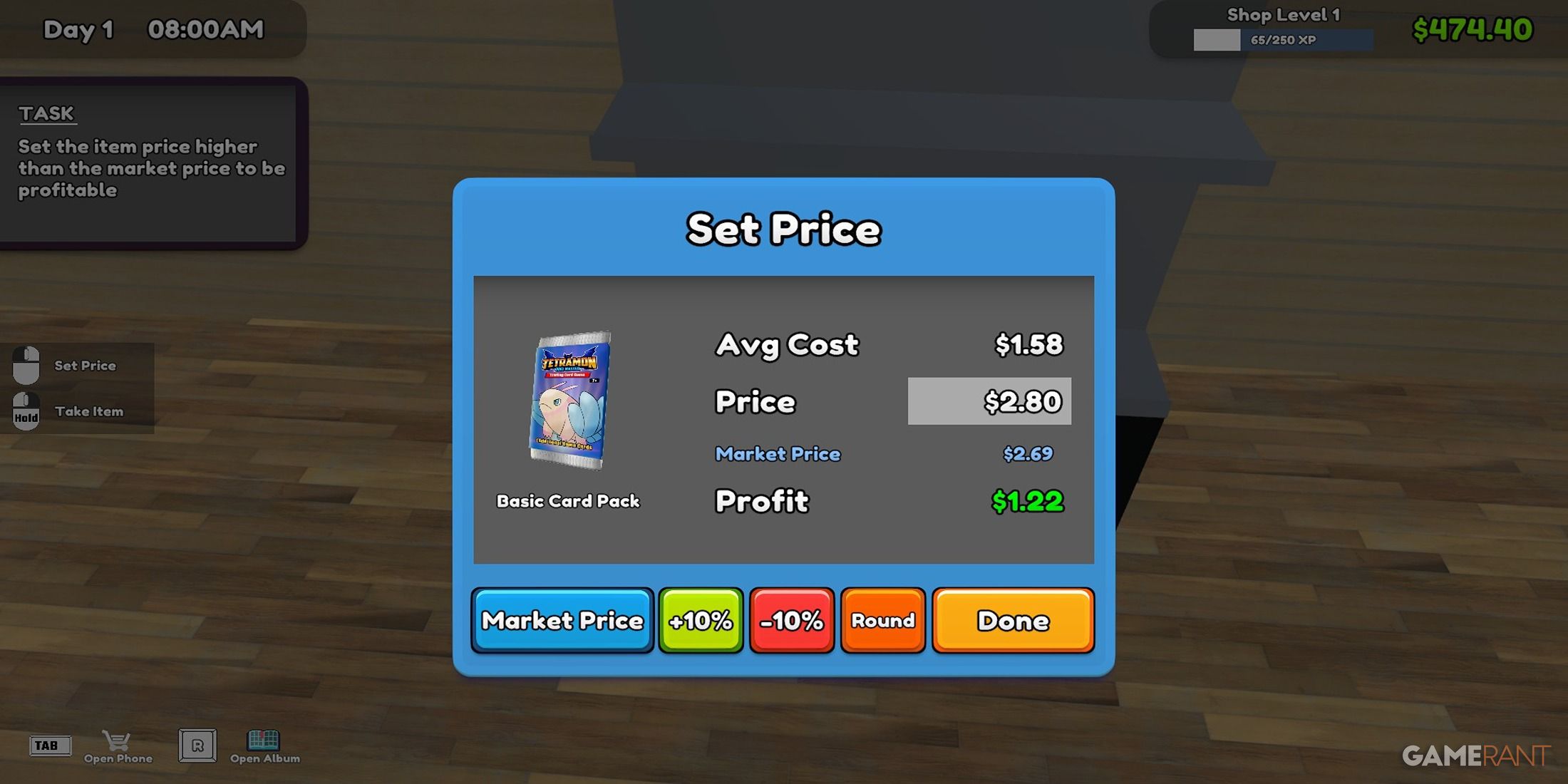 Pricing in TCG Card Simulators