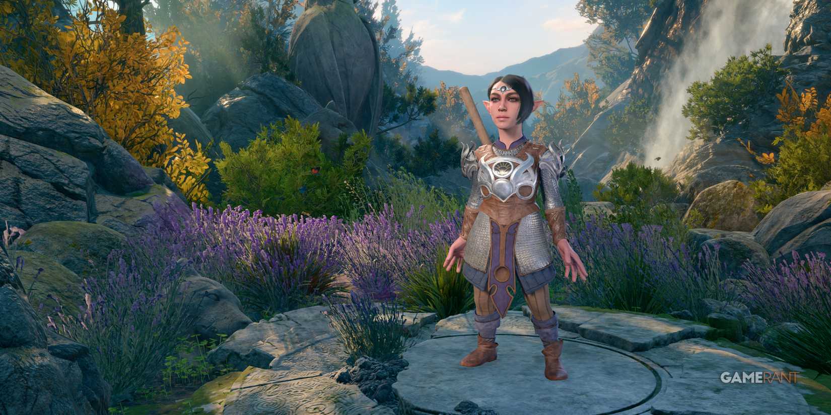 Shadowheart size transformation with the 'Short O'Heart' mod, offering humorous visual changes