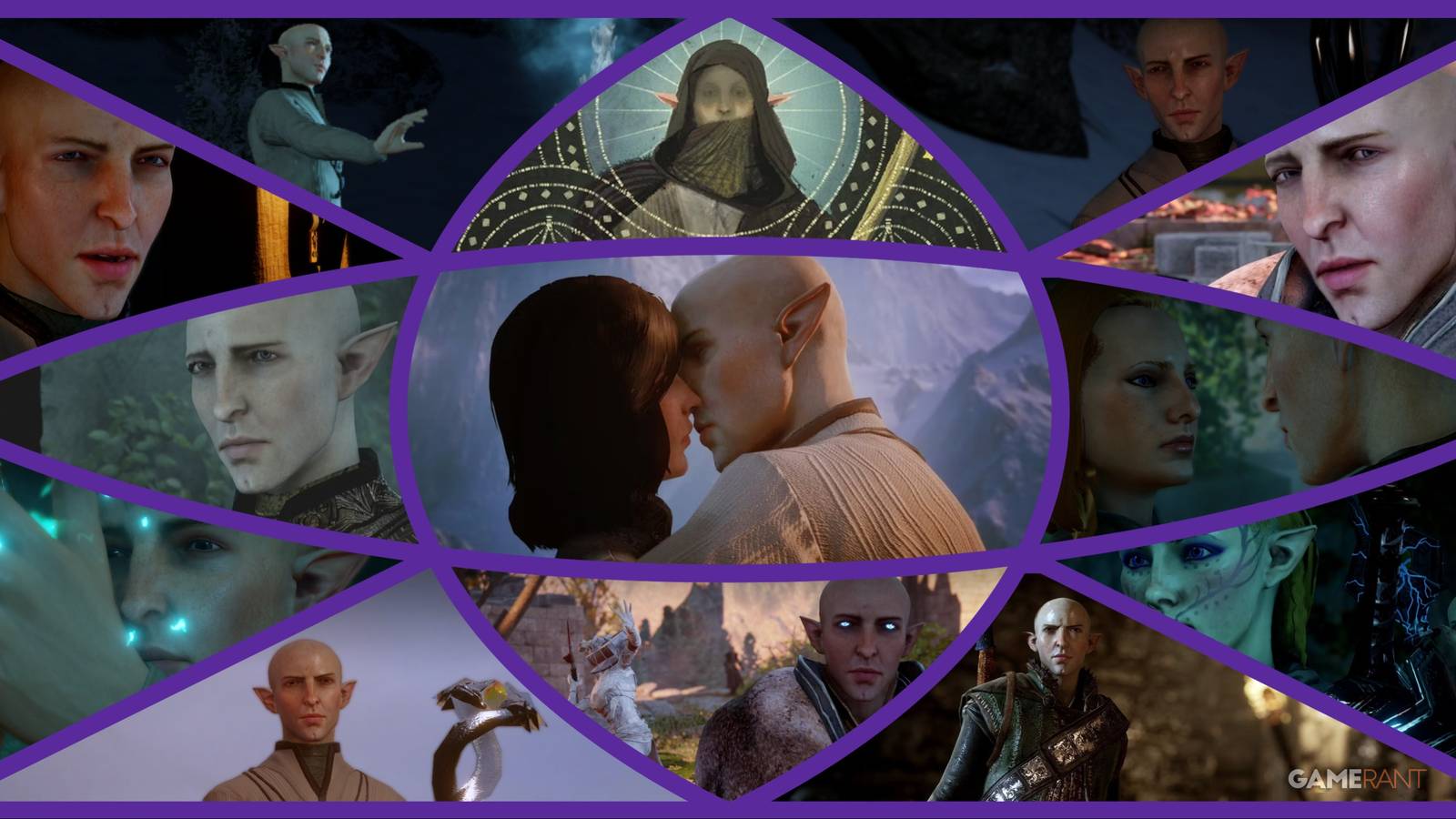 Solas and Lavellan Inquisitor in Dragon Age Inquisition