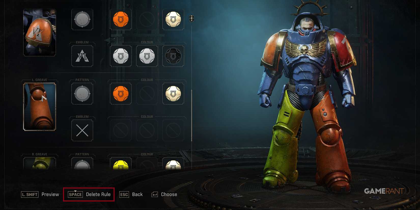 Space Marine 2 - Deleting Custom Armor