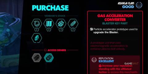 the gas acceleration converter info in star wars outlaws.