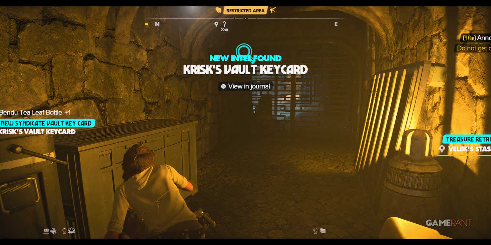 the krisk keycard in star wars outlaws for the ashiga clan vault.