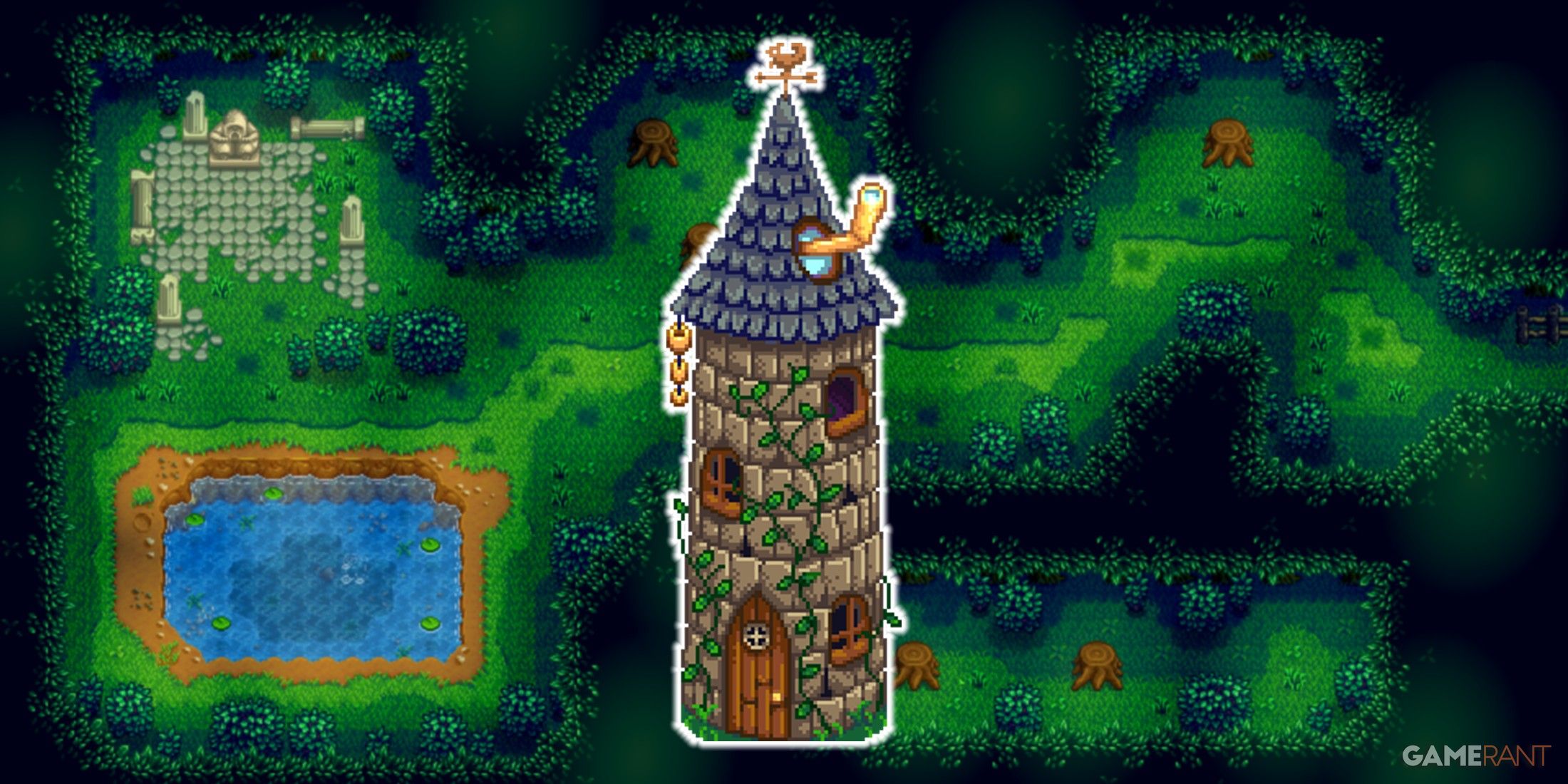 Stardew Valley Fan Creates Incredible Picture of Wizard’s Tower