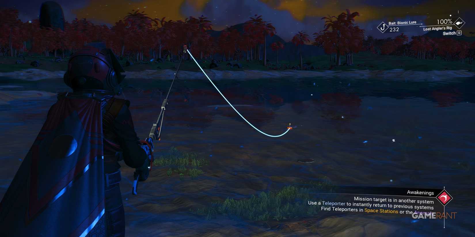 The Day Night Cycle Impacts Fishing In No Man's Sky