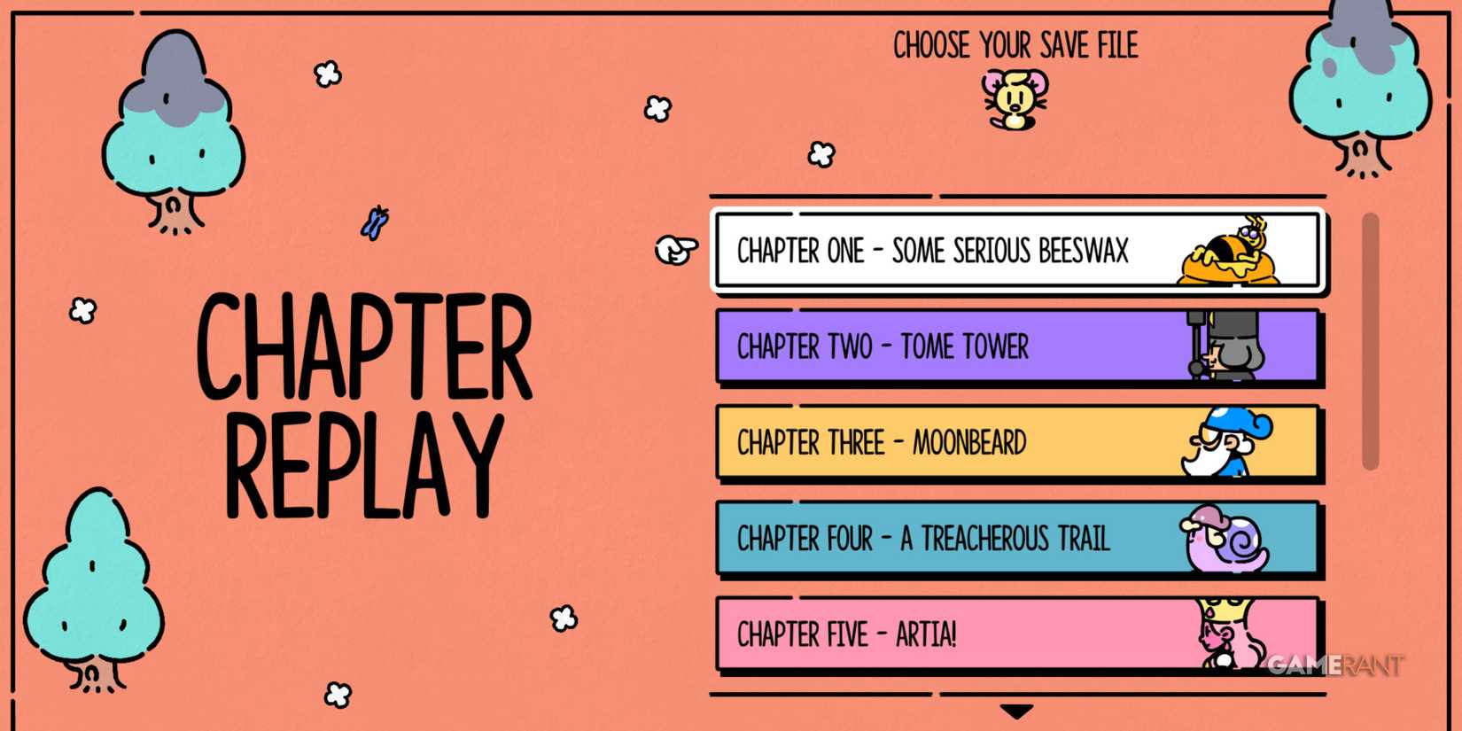 The Plucky Squire Chapters