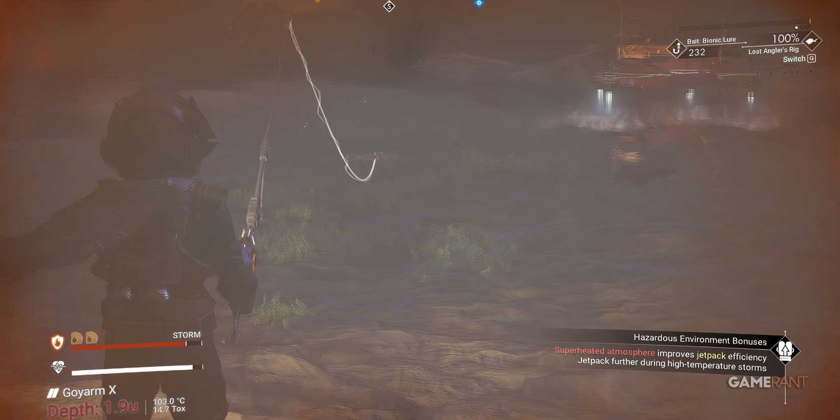 The Weather Impacts Fishing In No Man's Sky