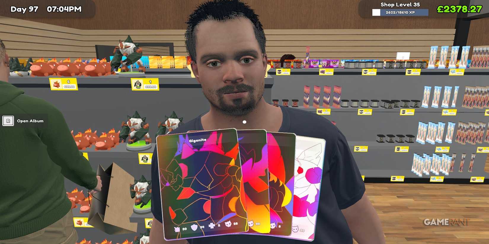 Trading Cards With Customers