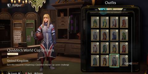 United Kingdom stylish red, white, and blue, listed as one of the best uniforms in Quidditch Champions