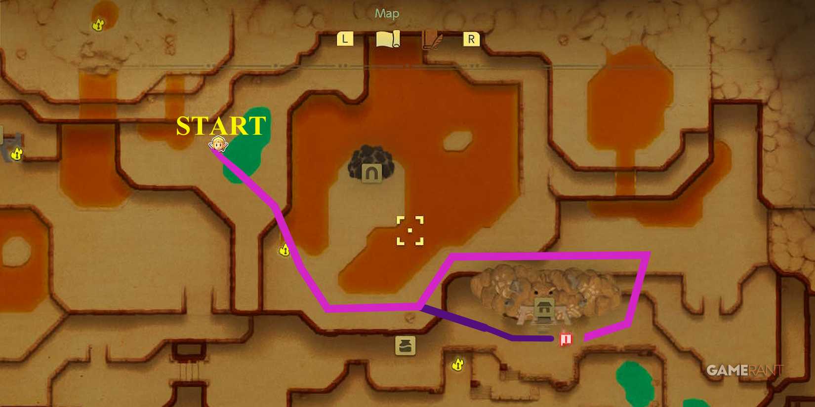 zelda echoes of wisdom flames of fortune path