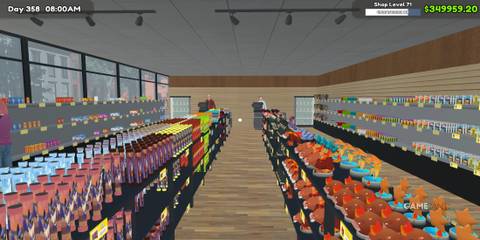 Products Arranged In Color Order In TCG Card Shop Simulator