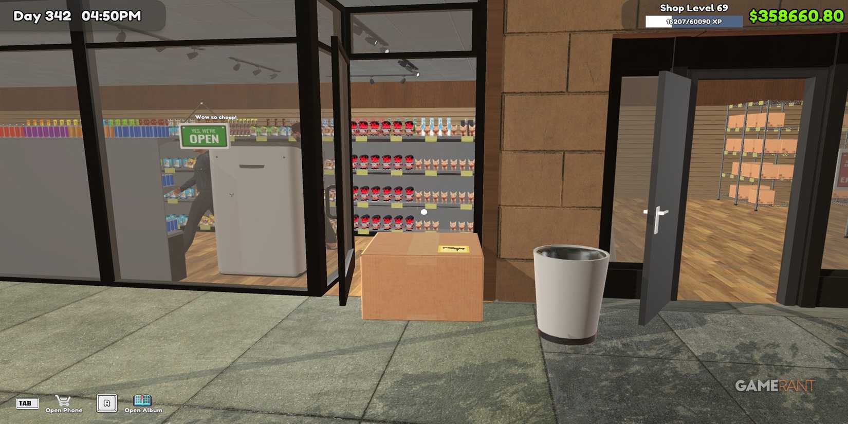 A Box Blocking The Door In TCG Card Shop Simulator