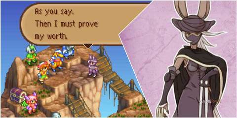 A Collage Showing Game Stills & Key Art Of Veis From Final Fantasy Tactics Advance 2