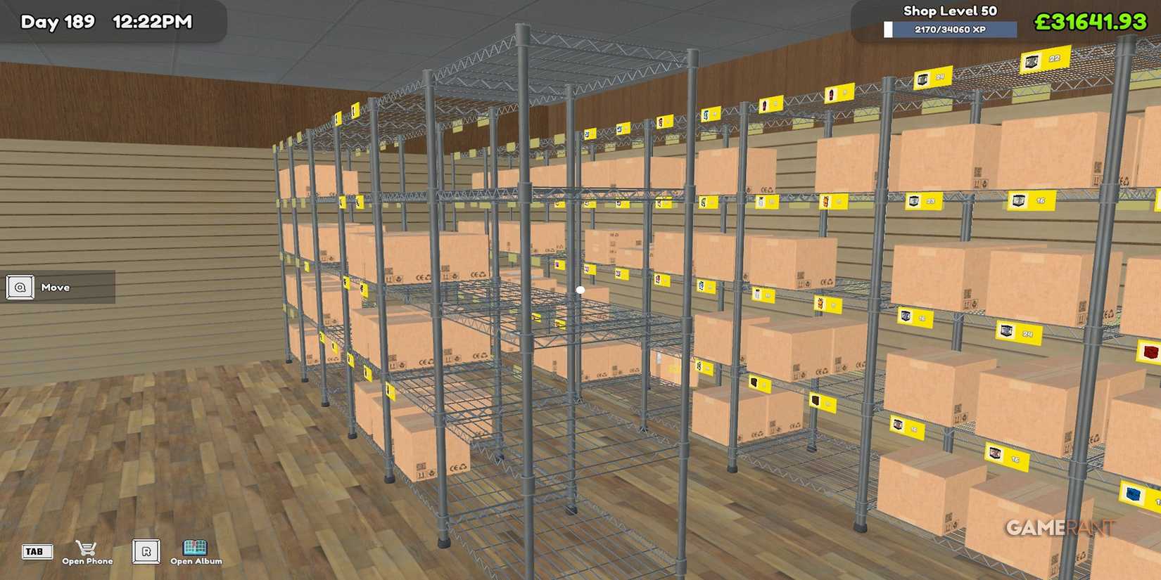 A Stockroom In TCG Card Shop Simulator