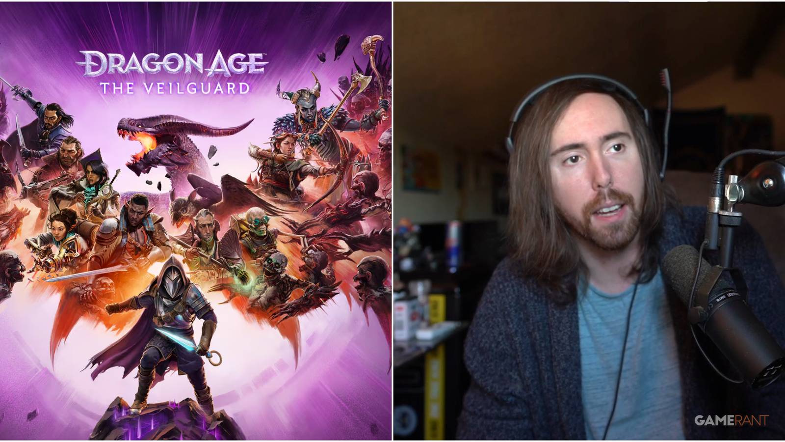 Asmongold streaming Dragon Age: The Veilguard