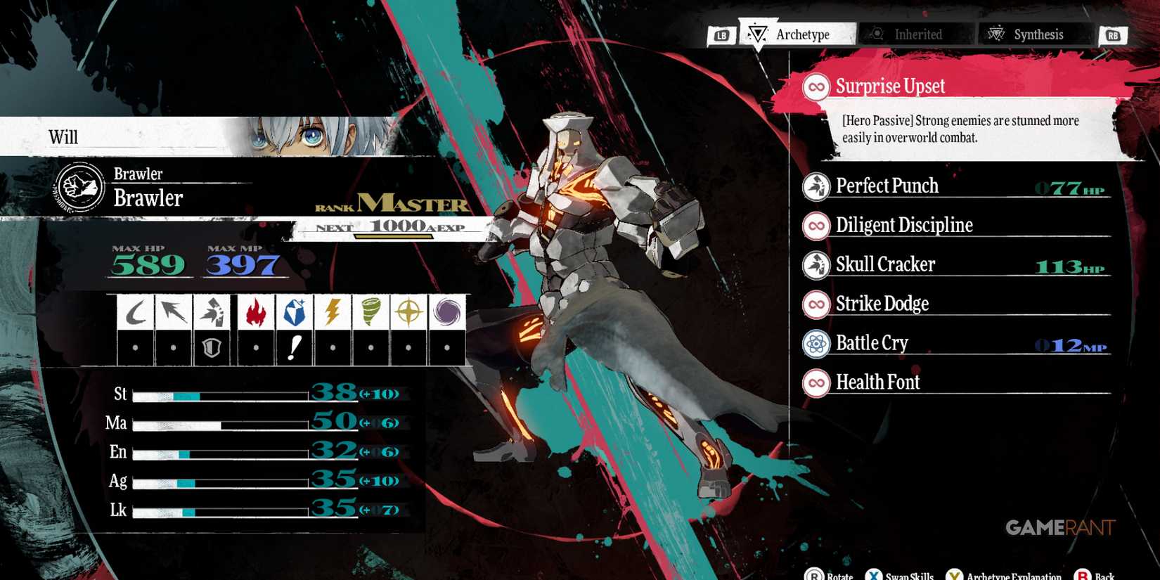 Brawler, one of the best archetypes for protagonist in Metaphor ReFantazio