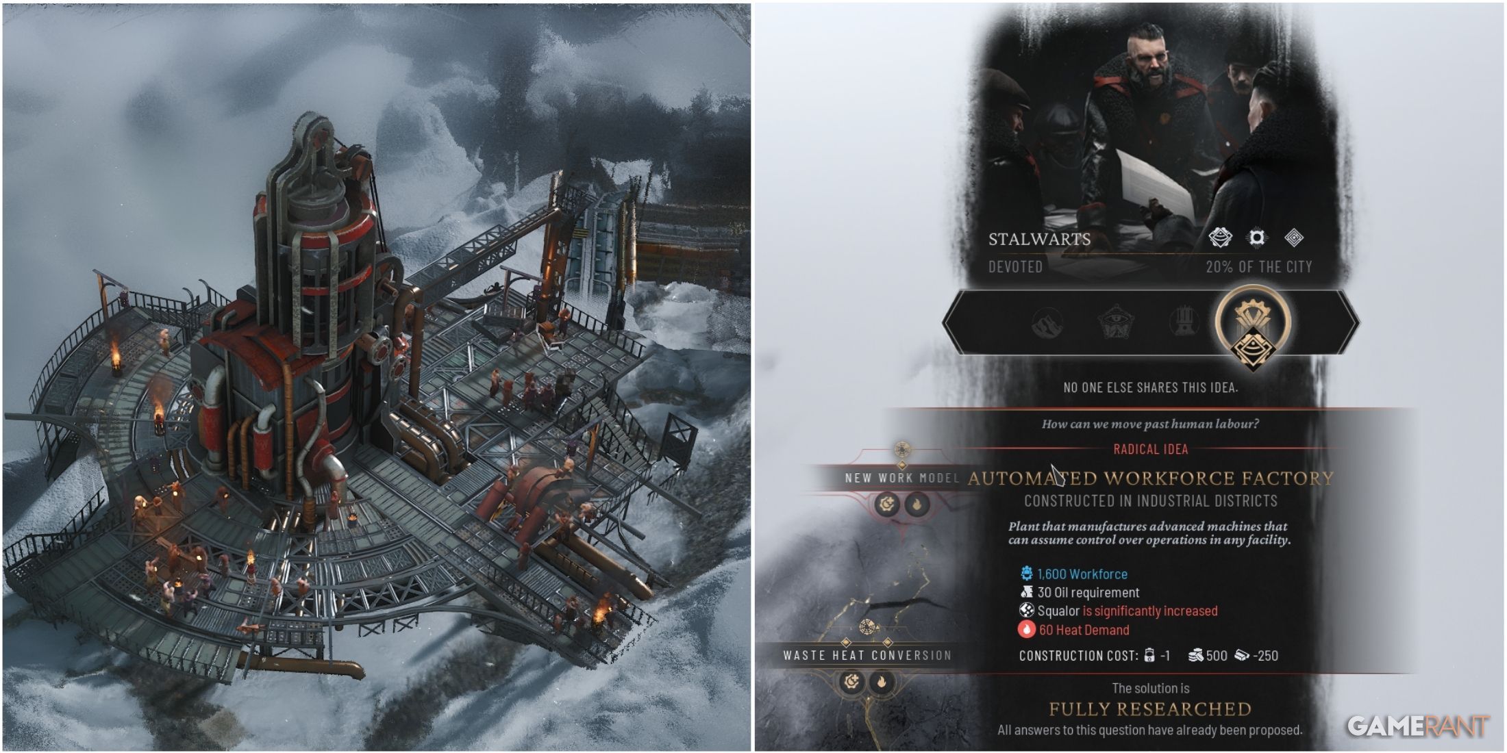 Frostpunk 2: How To Build Automated Workforce Factory In Winterhome