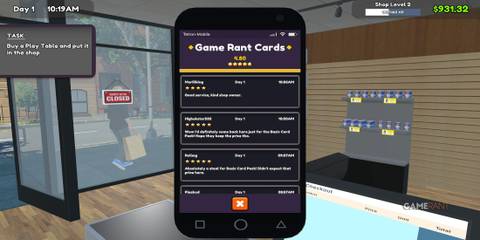 Customer Review App In TCG Card Shop Simulator